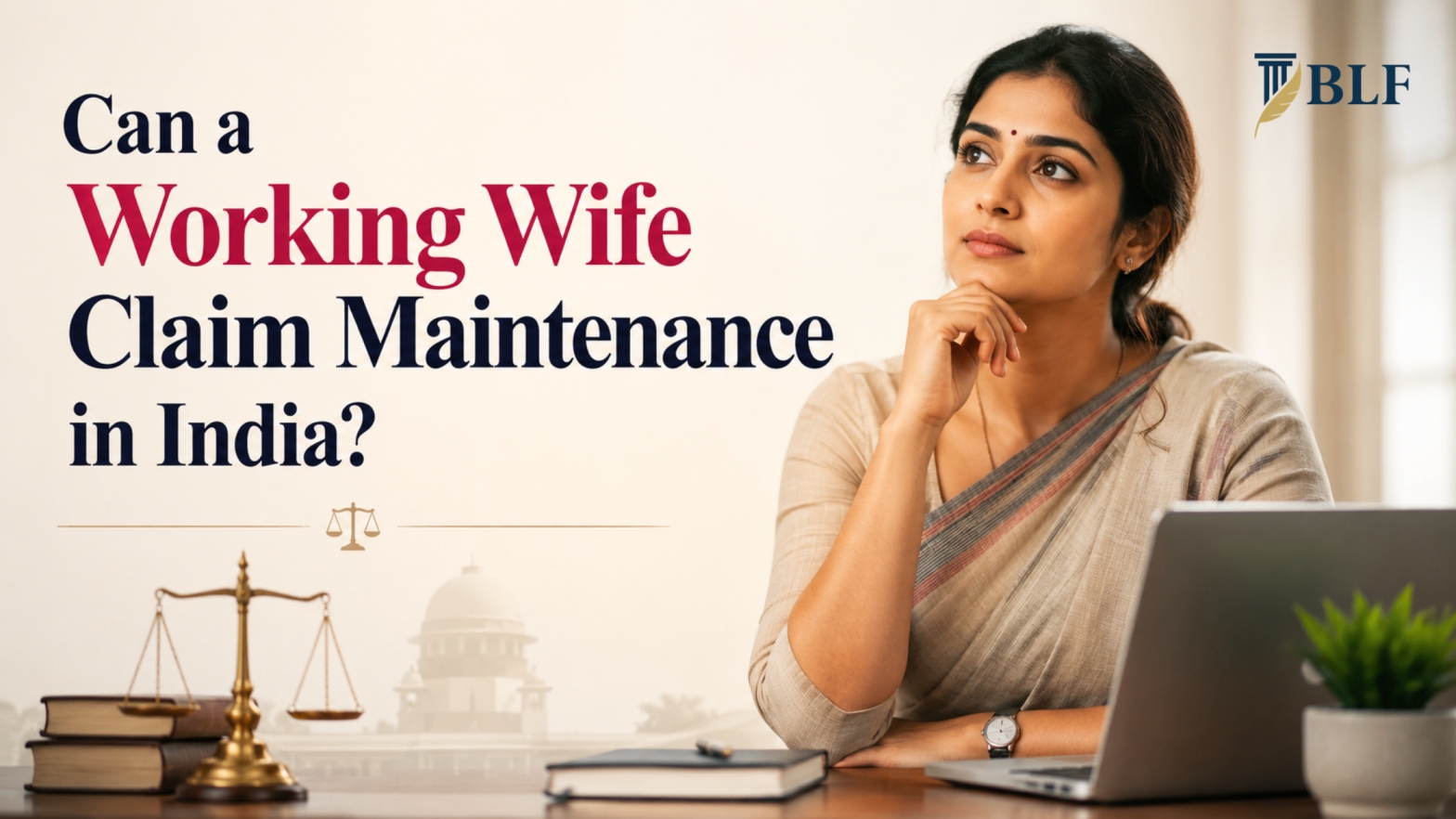 Can a working wife claim maintenance in India
